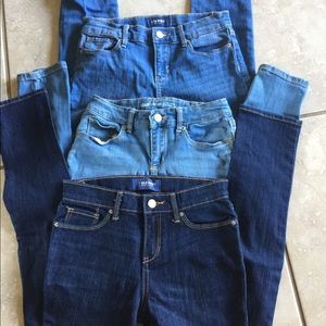 3 Pair Old Navy/Gap Girls 14 Slim Skinny Jeans